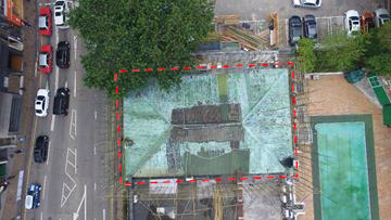 Before repair - Kowloon Bowling Green Club