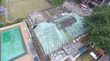 Before repair - Kowloon Bowling Green Club