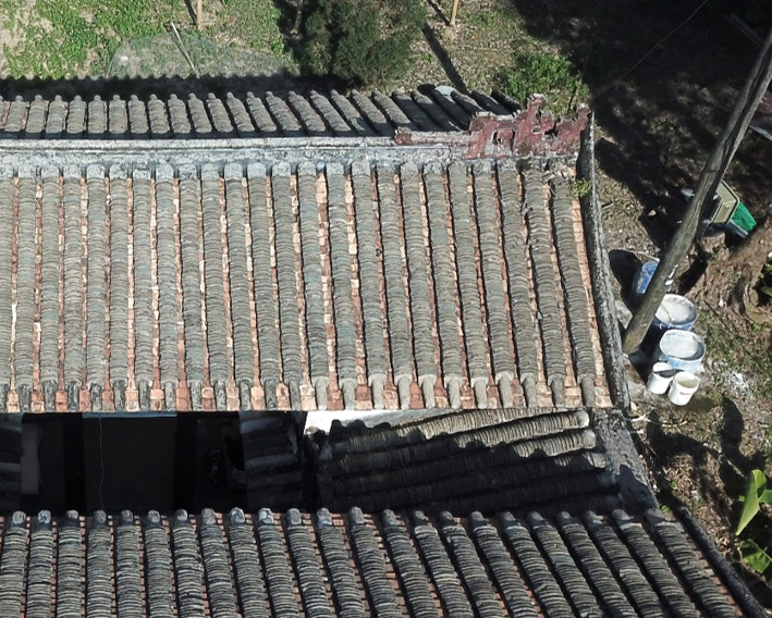 Before repair - Law Ancestral Hall