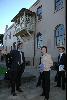 The Secretary for Development, Mrs Carrie Lam, tours the Mint in Sydney today (September 24). This historic structure, built in 1811, was well-preserved and converted into an office complex containing a library and an auditorium for public use.