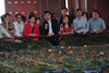 The Vice-mayor of Luoyang City, Mr Shi Bingrui (centre), briefs the Secretary for Development, Mrs Carrie Lam (third left), on the history of Luoyang old city at Dingdingmen Heritage Site Museum, yesterday (May 29).