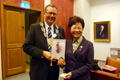 Mrs Lam meets with Mayor of Malmo, Mr Kent Andersson (left).