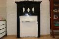 A cast iron fireplace in a room once used as an armoury on the ground floor of Block 10 at the old Lei Yue Mun Barracks.