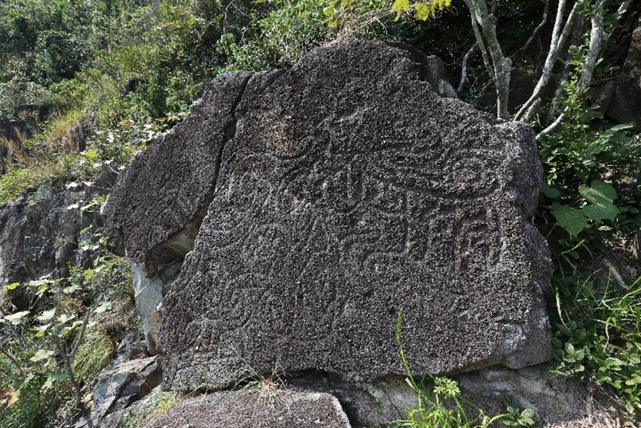The Government today (October 25) announced that the Antiquities Authority (i.e. the Secretary for Development) has declared the rock carving at Cape Collinson in Eastern District, Yuk Hui Temple in Wan Chai and Hau Mei Fung Ancestral Hall in Sheung Shui as monuments under the Antiquities and Monuments Ordinance. Photo shows the rock carving at Cape Collinson.