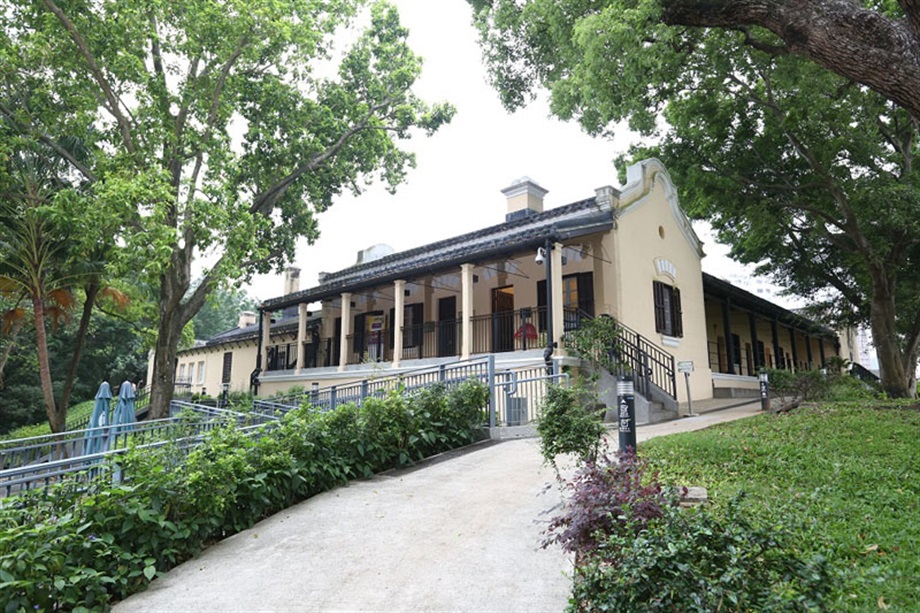 The Government today (July 16) gazetted a notice announcing that the Antiquities Authority (i.e. the Secretary for Development) has declared Bonham Road Government Primary School in Sai Ying Pun, the Old Tai Po Police Station in Tai Po and Hip Tin Temple in Sha Tau Kok as monuments under the Antiquities and Monuments Ordinance. Photo shows the front elevation and verandahs of the Main Building of the Old Tai Po Police Station.